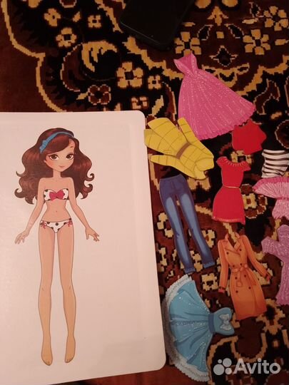 Кукла магнитная с одеждой и простая