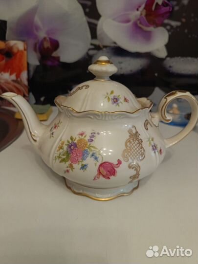 Чайник заварочный фарфоровый гдр