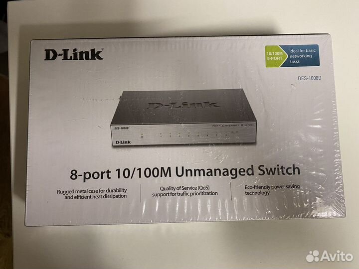 Коммутатор D-Link DES-1008D