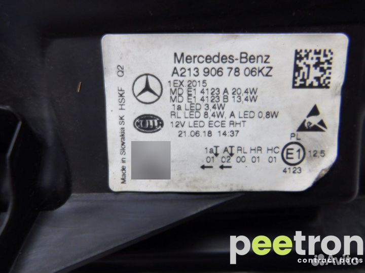 Б/У Б/У Фара правая A2139067806KZ mercedes-benz