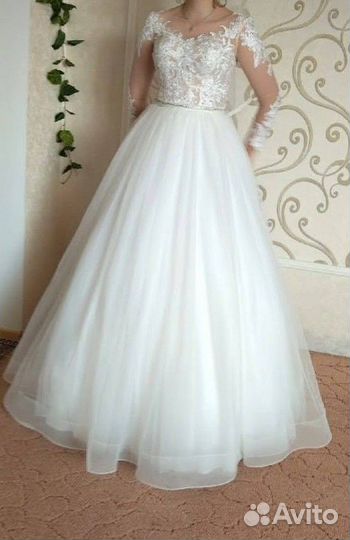 Свадебное платье 46 48 новое