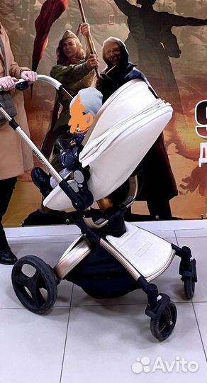 Коляска 2 в 1 эко кожа