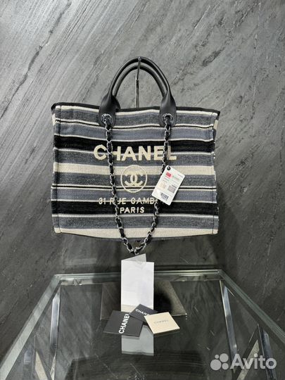 Сумка Chanel Deauville Tote Bag новая онигинал