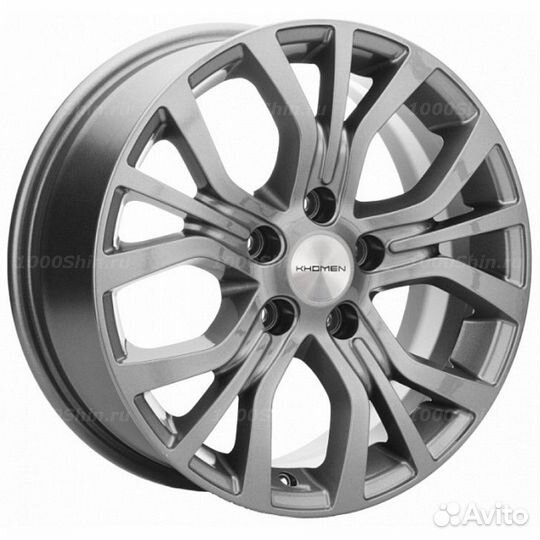 Диск 6,5*16 5*114,3 ET38 67,1 Khomen Wheels KHW1608 Gray (Mitsubishi)