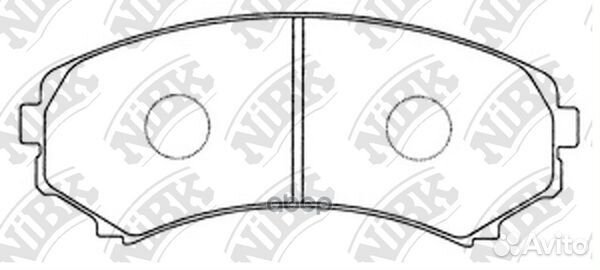 Колодки торм.пер. PN3414 NiBK