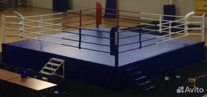 Ринг боксерский на помосте разборный