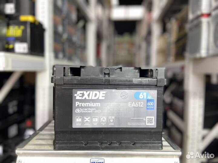Аккумулятор Exide Premium 61 ah 600A