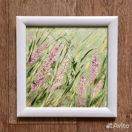 Картина маслом Звуки лаванды