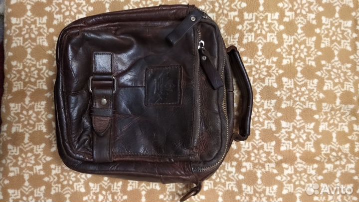 Барсетка кожаная мужская