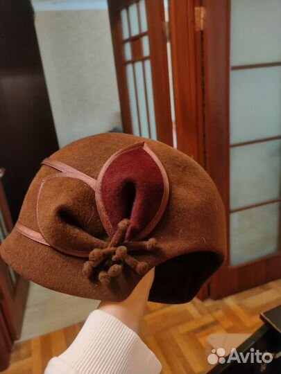 Шляпа женская замша натуральная