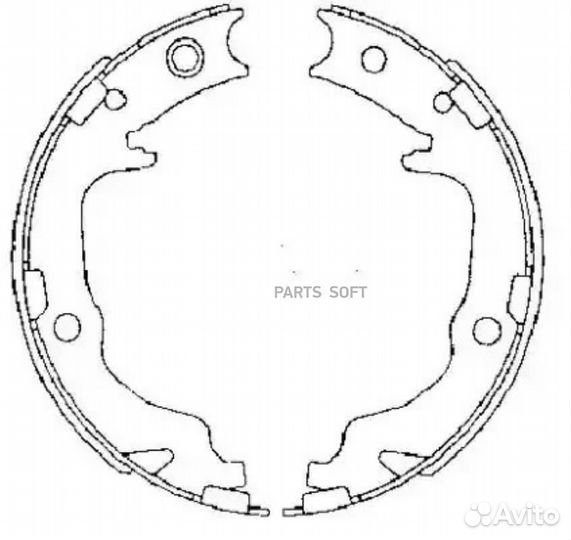 Textar 91073400 Колодки тормозные барабанные ручно
