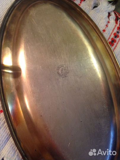 Подстаканники с подносом старинные мельхиор