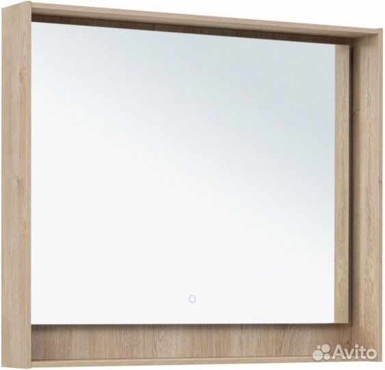 Зеркало Aquanet Милан 100 LED дуб светлый