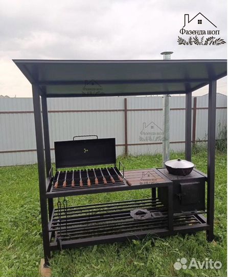 Мангал в стиле loft