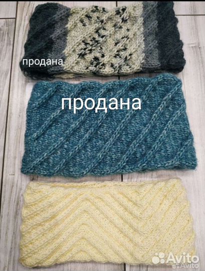 Тёплая, модная повязка на голову