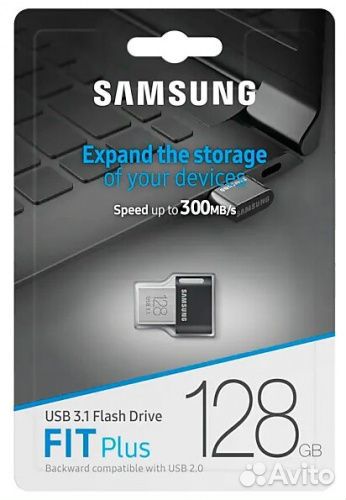 Flash Usb 3.1 Samsung Fit Plus на 128GB