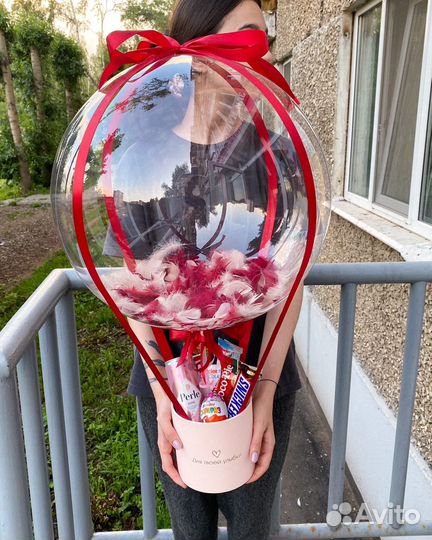 Шар баблс с конфетами