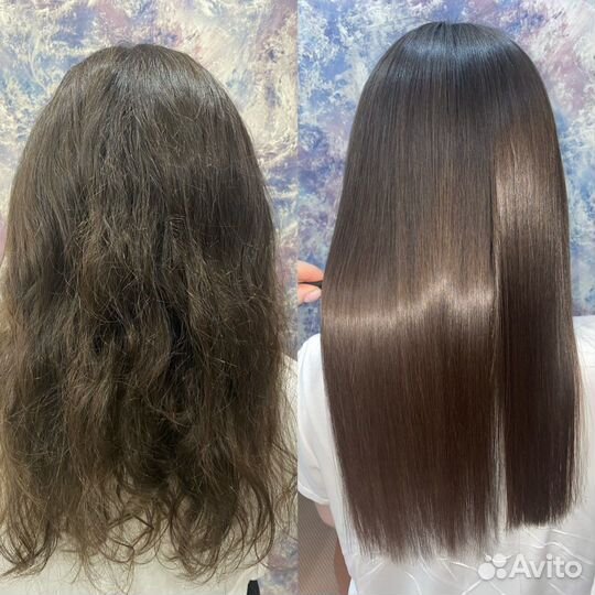 Кератиновое выпрямление и ботокс волос