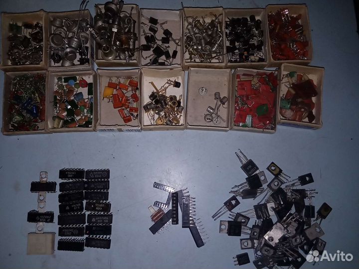 Радиодетали, микросхемы, платы