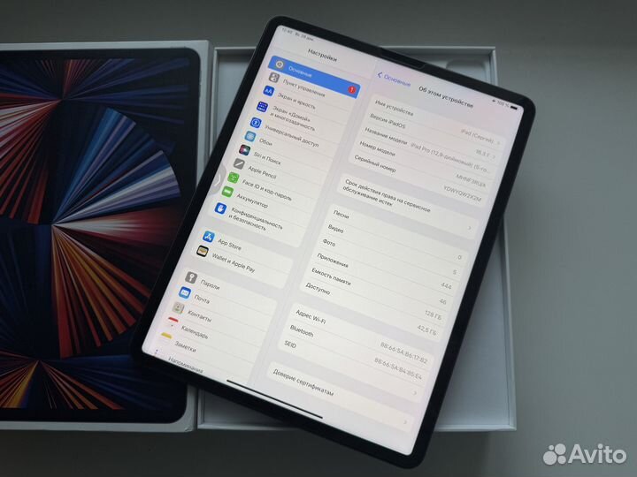 12.9 Apple iPad Pro 5 M1 128Gb Wi-Fi Sp.Gray 2021