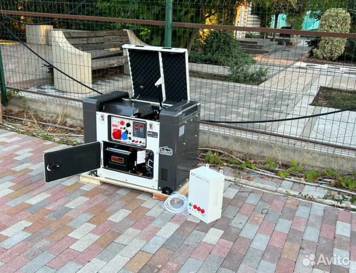 Дизельный генератор 10 кВт g-power трехфазный