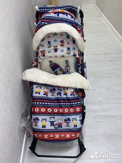 Коляска санки ника детям 7-5