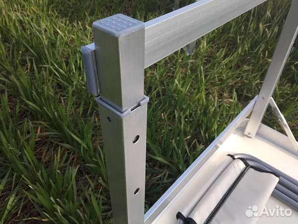 Стол складной с 4мя стульчиками 120х60х70см