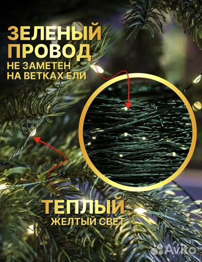 Новогодняя гирлянда роса