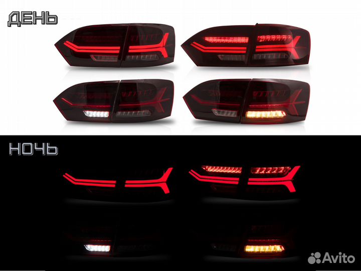 Задние Фонари Volkswagen Jetta 6 Audi style