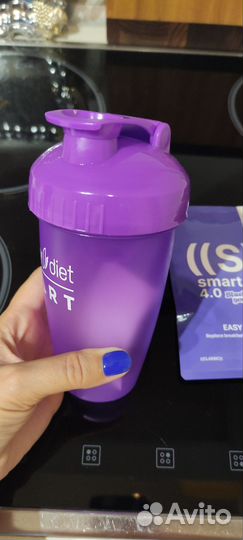 Шейкер для коктейлей+коктейль