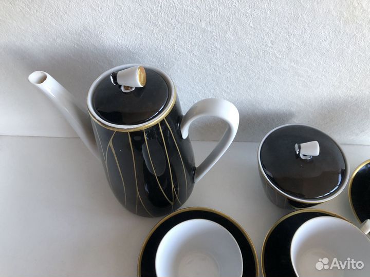 Винтажный кофейный сервиз Kahla. гдр