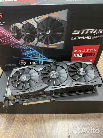 Видеокарта asus strix rx 580 8 gb купить в Ижевске | Электроника | Авито