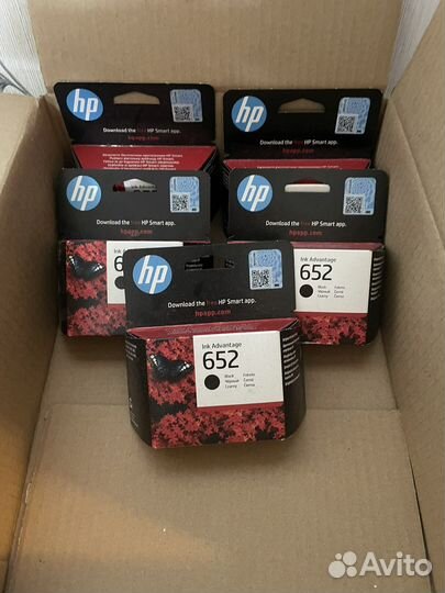 Картридж для струйного принтера hp 652 черный ориг