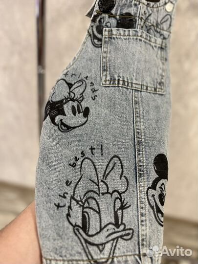 Джинсовый сарафан для девочки с Minnie Mays