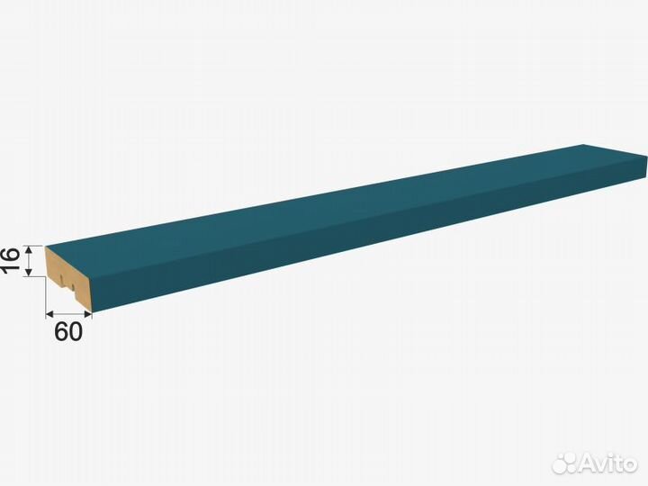 Рейка интерьерная мдф Планкен De Luxe 2700*6