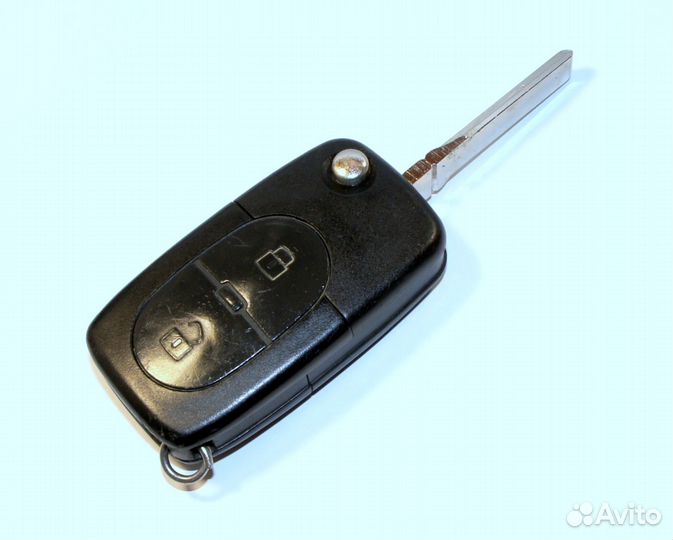 Ключ Ауди, Audi, 2 кнопки, выкидной оригинал, Б. У