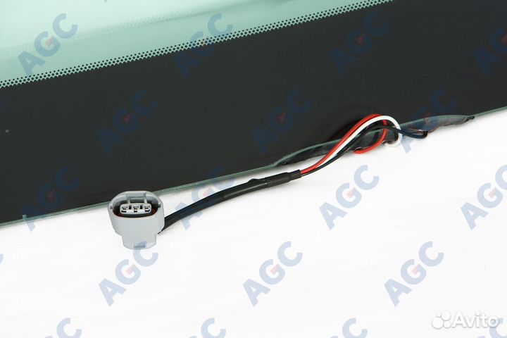 AGC toyota landcruiser 150 prado 2009- стекло ветровое зеленое/голубая полоса + solar control -С обо