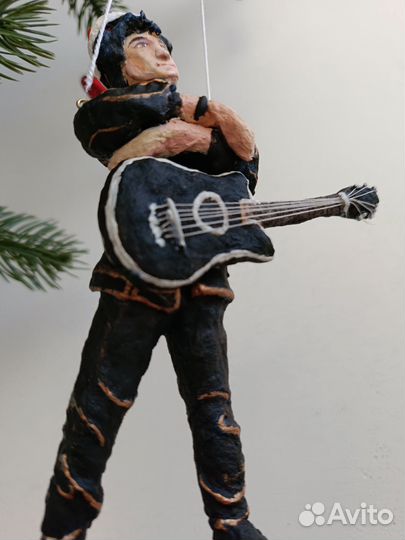 Ватные елочные игрушки, Виктор Цой