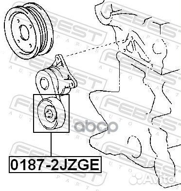 Ролик натяжной (toyota mark 2/chaser/cresta GX100