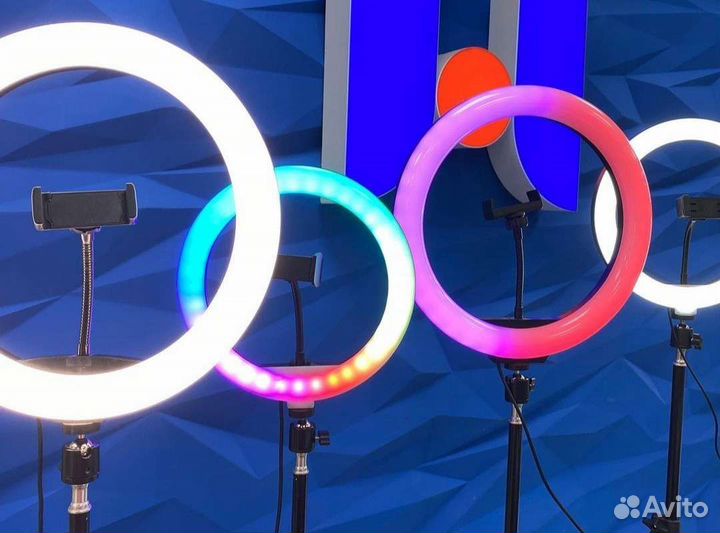 Кольцевые селфи лампы со штативом