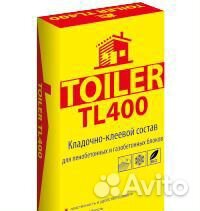 Клей для газоблока toiler TL 400