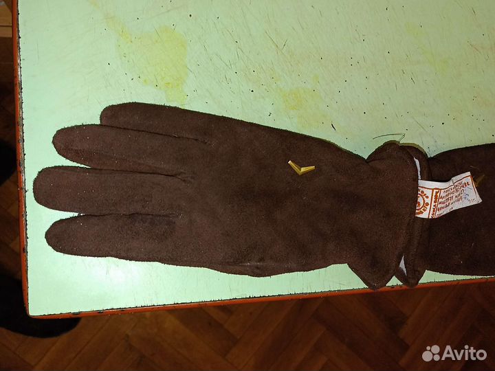 Новые Мужские зимние замшевые перчатки