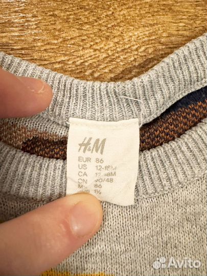 Джемперы 86 б/у hm, mothercare