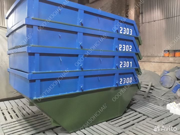 Мусорный контейнер 8м3, 1.1м3, 0.75 м3 J11728