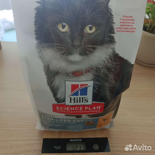 Сухой корм для стерилизованных кошек старше 7 лет