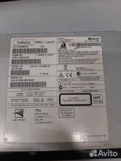 Магнитола Jaguar Xf X250 AJ126 2013