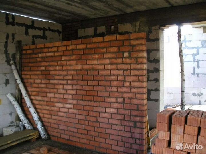 Монтаж перегородок из газоблоков, пгп, кирпича