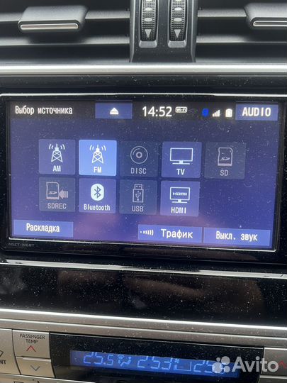 Автомагнитола бу на Prado 150