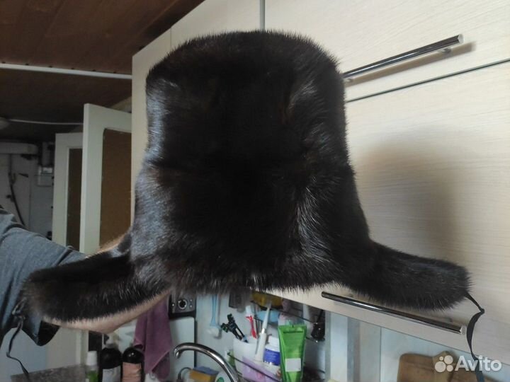 Норковая шапка мужская