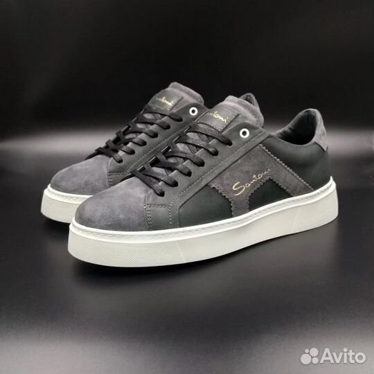 Кроссовки кеды мужские santoni (стильные удобные)